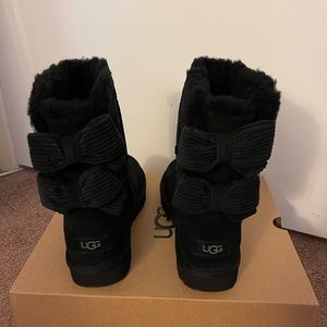 Worn once! UGG Bailey Corduroy Bow Boots